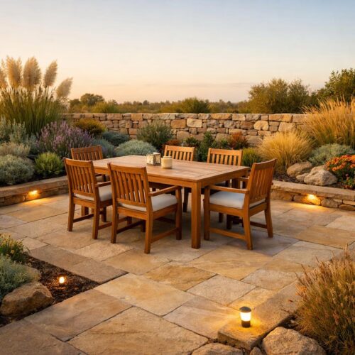 So gestalten Sie einen widerstandsfähigen und pflegeleichten Garten mit langlebigen Materialien